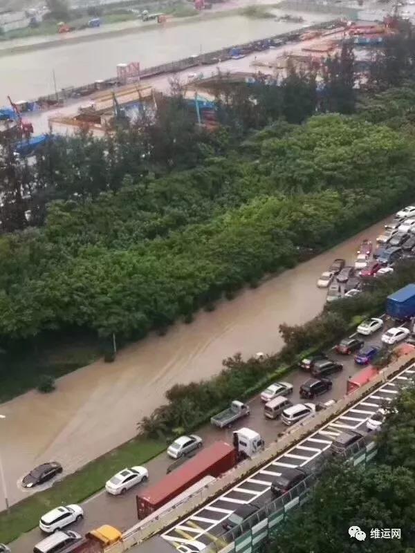 暴雨刷新历史记录！深圳各港区路面严重积水，码头堆场道路已接近瘫痪！提柜可能会有延误，请知悉。