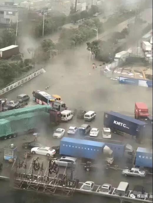 暴雨刷新历史记录！深圳各港区路面严重积水，码头堆场道路已接近瘫痪！提柜可能会有延误，请知悉。