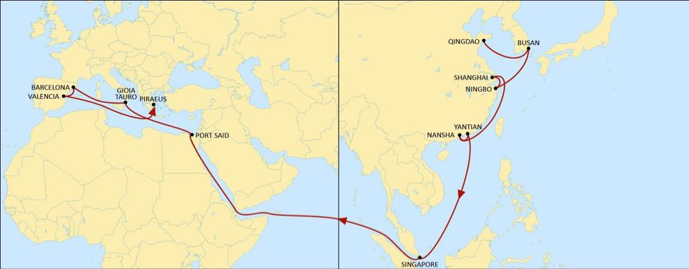 msc|地中海航运新增港口------意大利卡利亚里