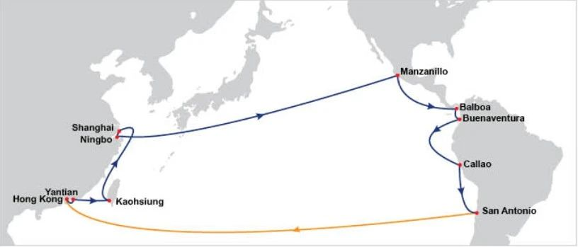 oocl|【航线服务】东方海外推出拉丁美洲新产品 – 拉丁太平洋3航线