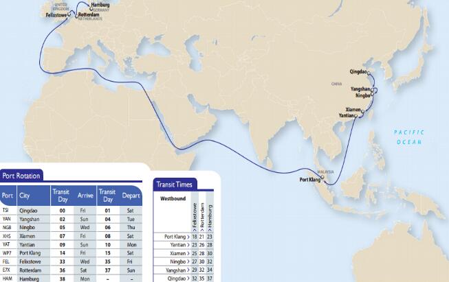 航线将弥补现有的港口南安普敦港,为客户提供另一个直接进入英国市场