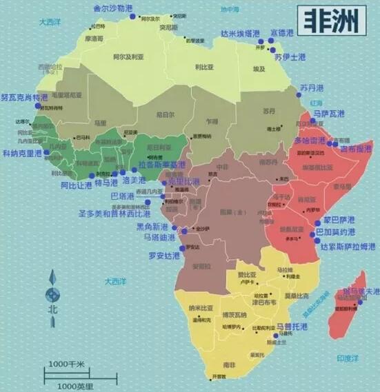 非洲33个沿海国家就有20个港口是中国建设的